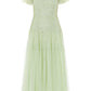 Sunrise Sequin Short Sleeve Ankle Gown