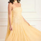 Sunrise Sequin Strapless Cape Ballerina Dress