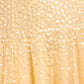 Sunrise Sequin Strapless Cape Ballerina Dress