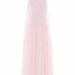 Sunrise Sequin Strapless Cape Gown
