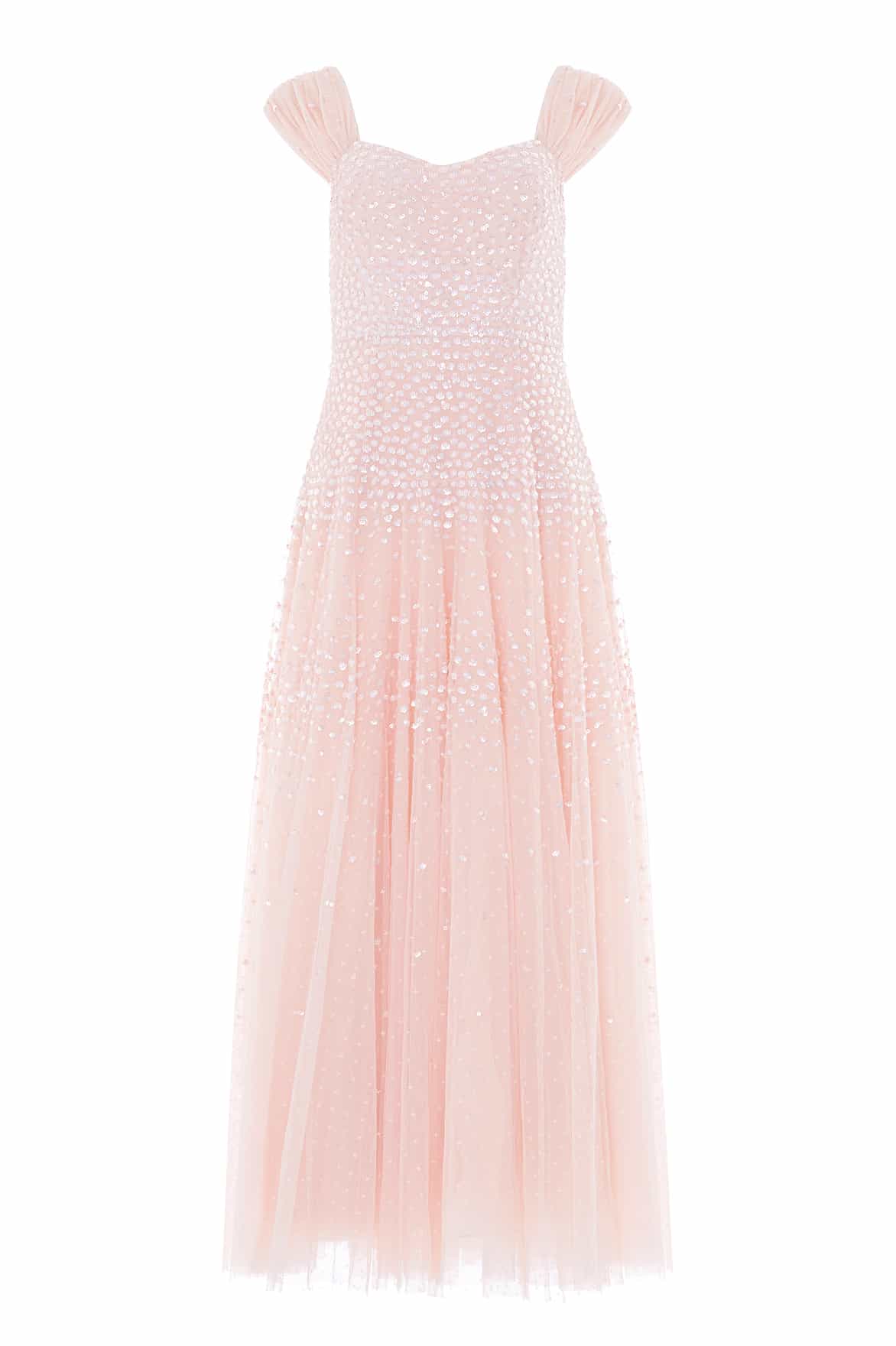 Sunrise Sequin Sweetheart Ankle Gown