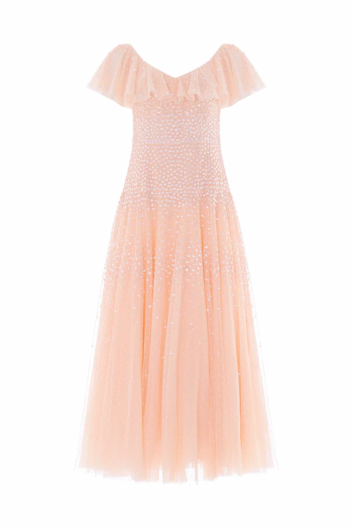 Sunrise Sequin V-Neck Ankle Gown
