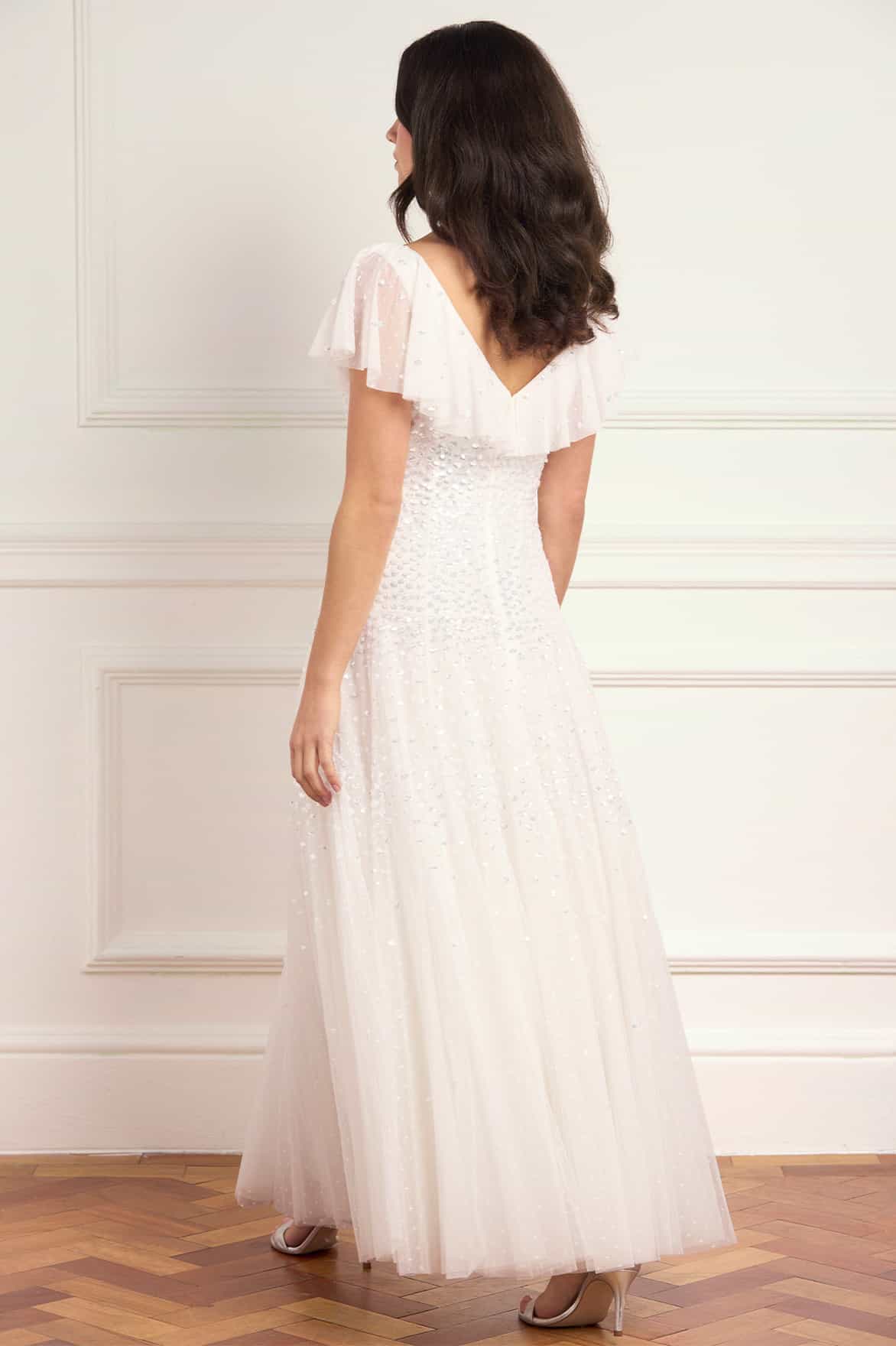 Sunrise Sequin V-Neck Ankle Gown