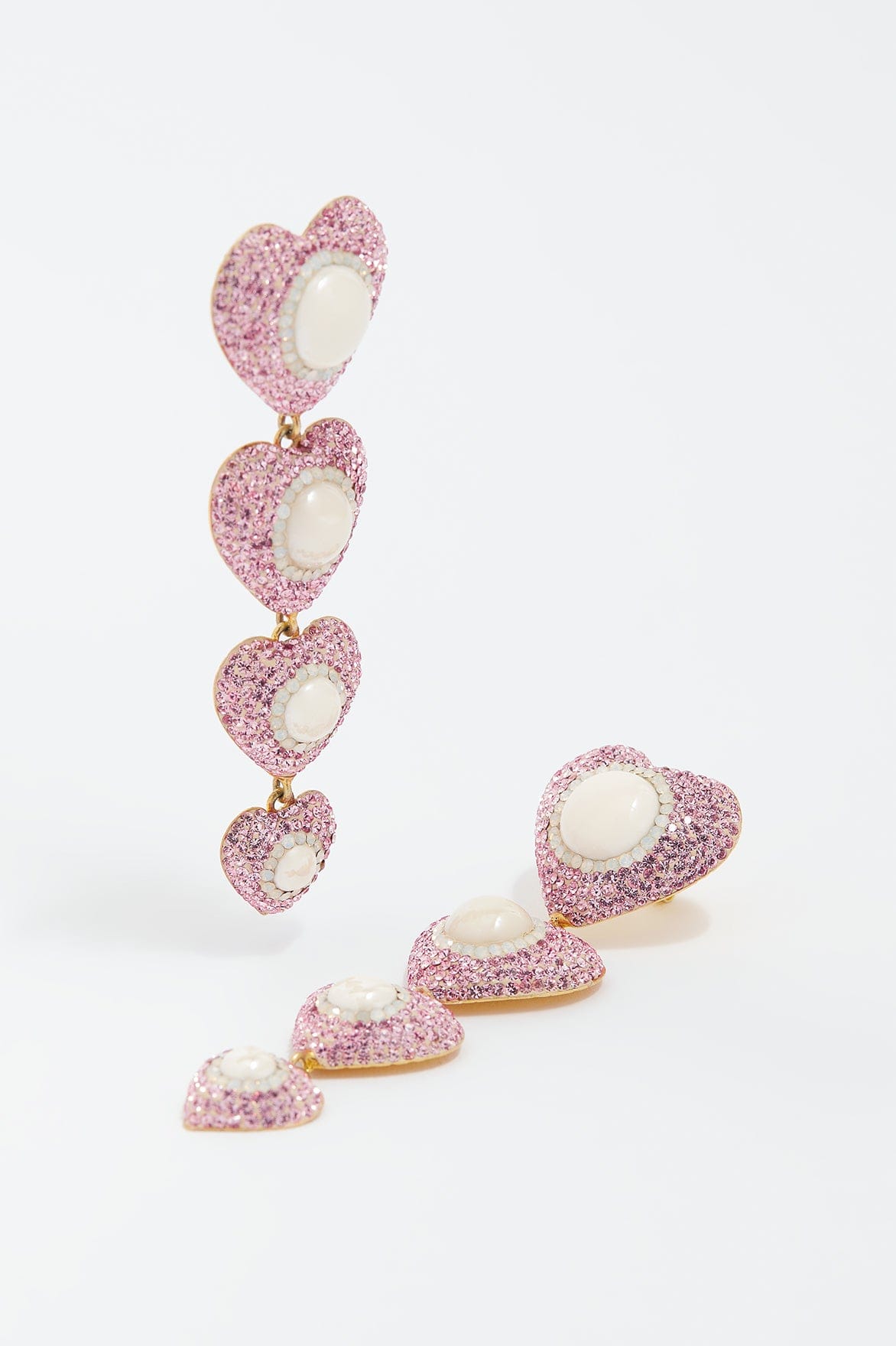 Sweetheart Rose Drop Earrings