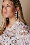Sweetheart Rose Drop Earrings
