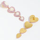 Sweetheart Rose Drop Earrings