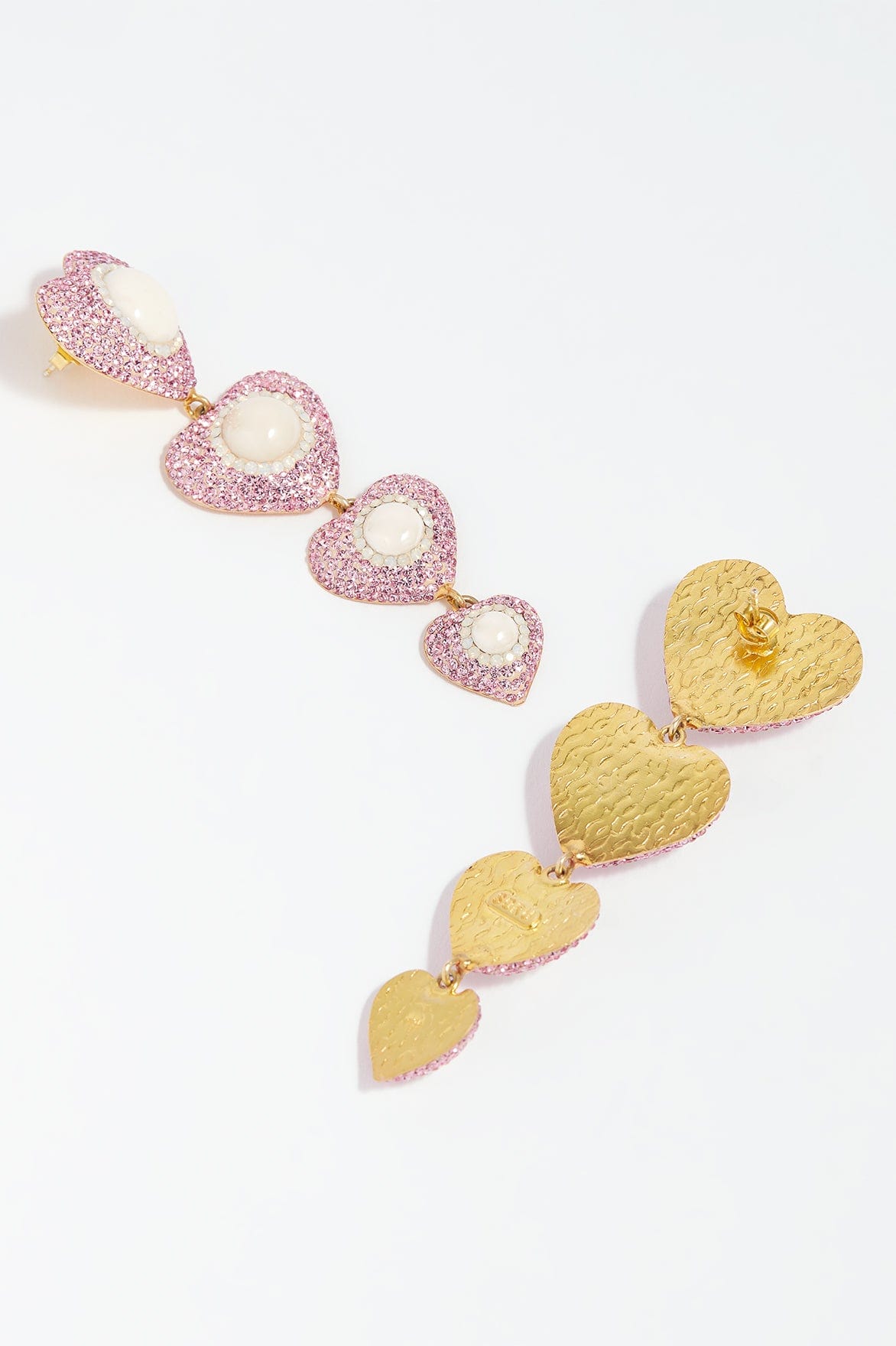 Sweetheart Rose Drop Earrings