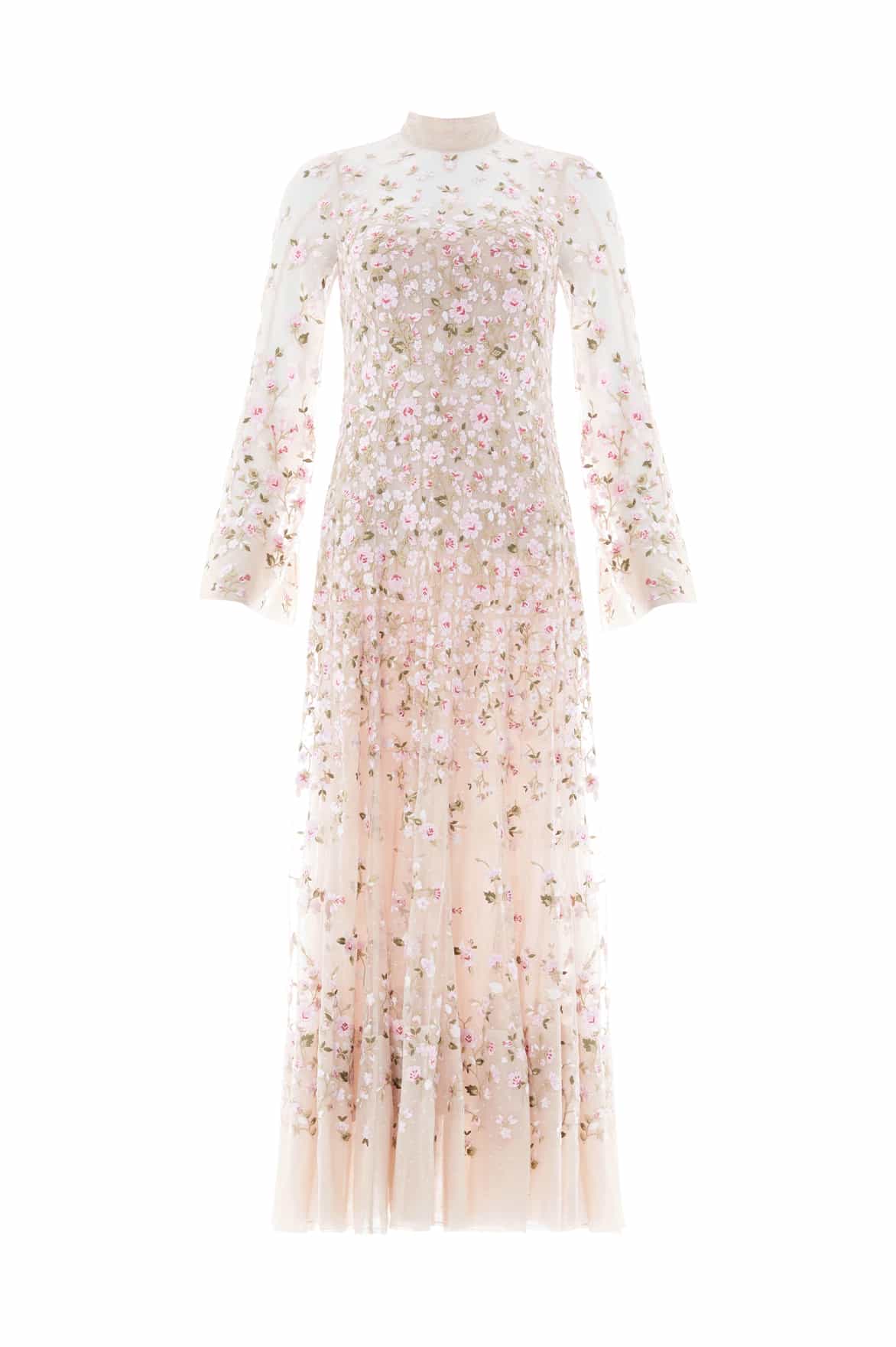 Sylvia Rose Long Sleeve Ankle Gown
