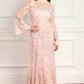 Sylvia Rose Long Sleeve Ankle Gown