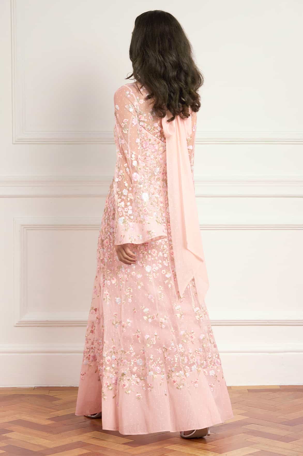 Sylvia Rose Long Sleeve Ankle Gown