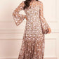 Sylvia Rose Long Sleeve Ankle Gown