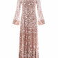 Sylvia Rose Long Sleeve Ankle Gown