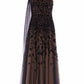 Sylvia Rose One-Shoulder Bow Ankle Gown