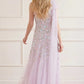 Sylvia Rose One-Shoulder Bow Ankle Gown