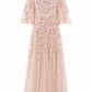 Sylvia Rose Round Neck Ankle Gown