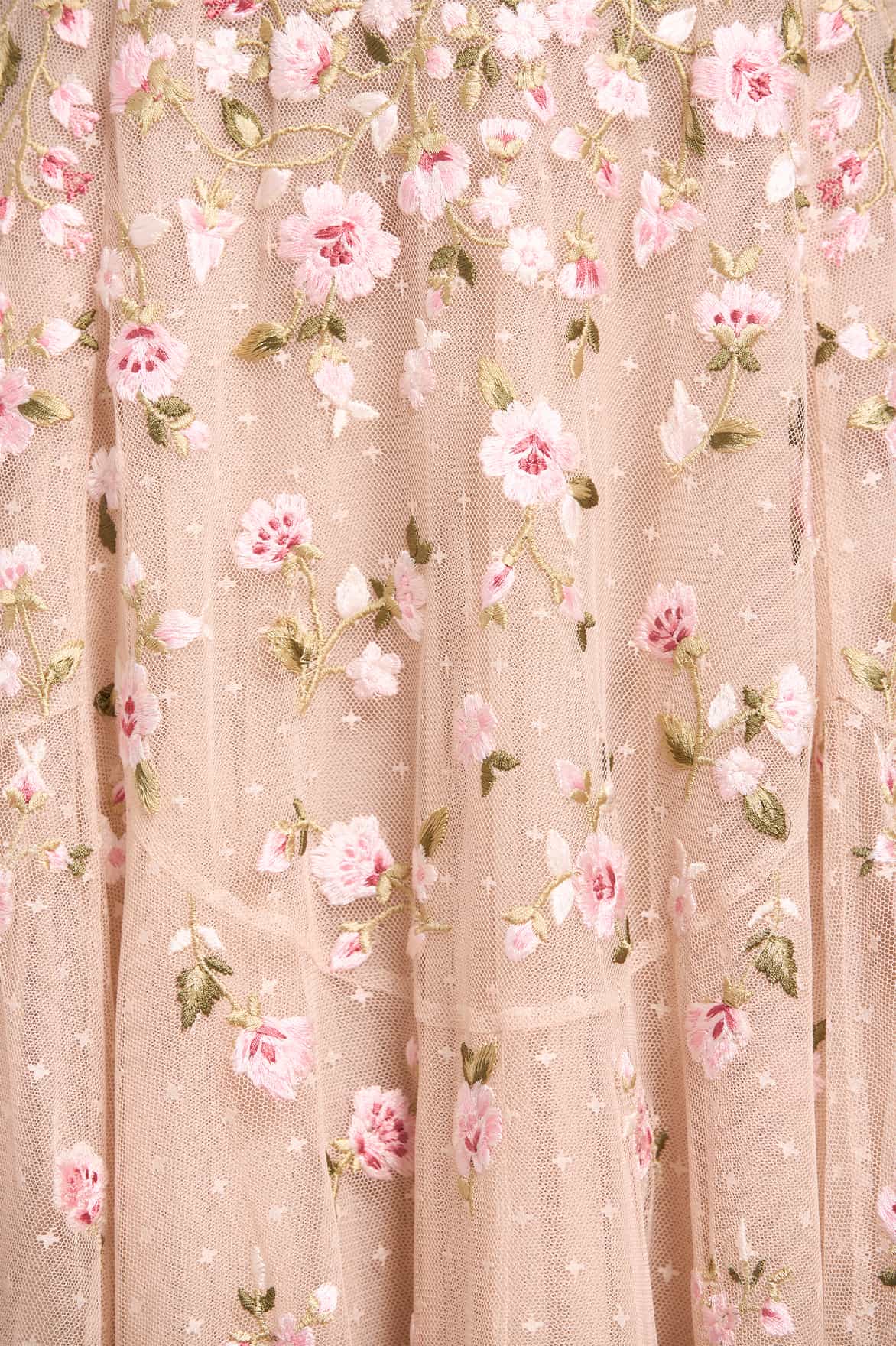 Sylvia Rose Round Neck Ankle Gown