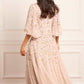 Sylvia Rose Round Neck Ankle Gown