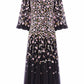 Sylvia Rose Round Neck Ankle Gown