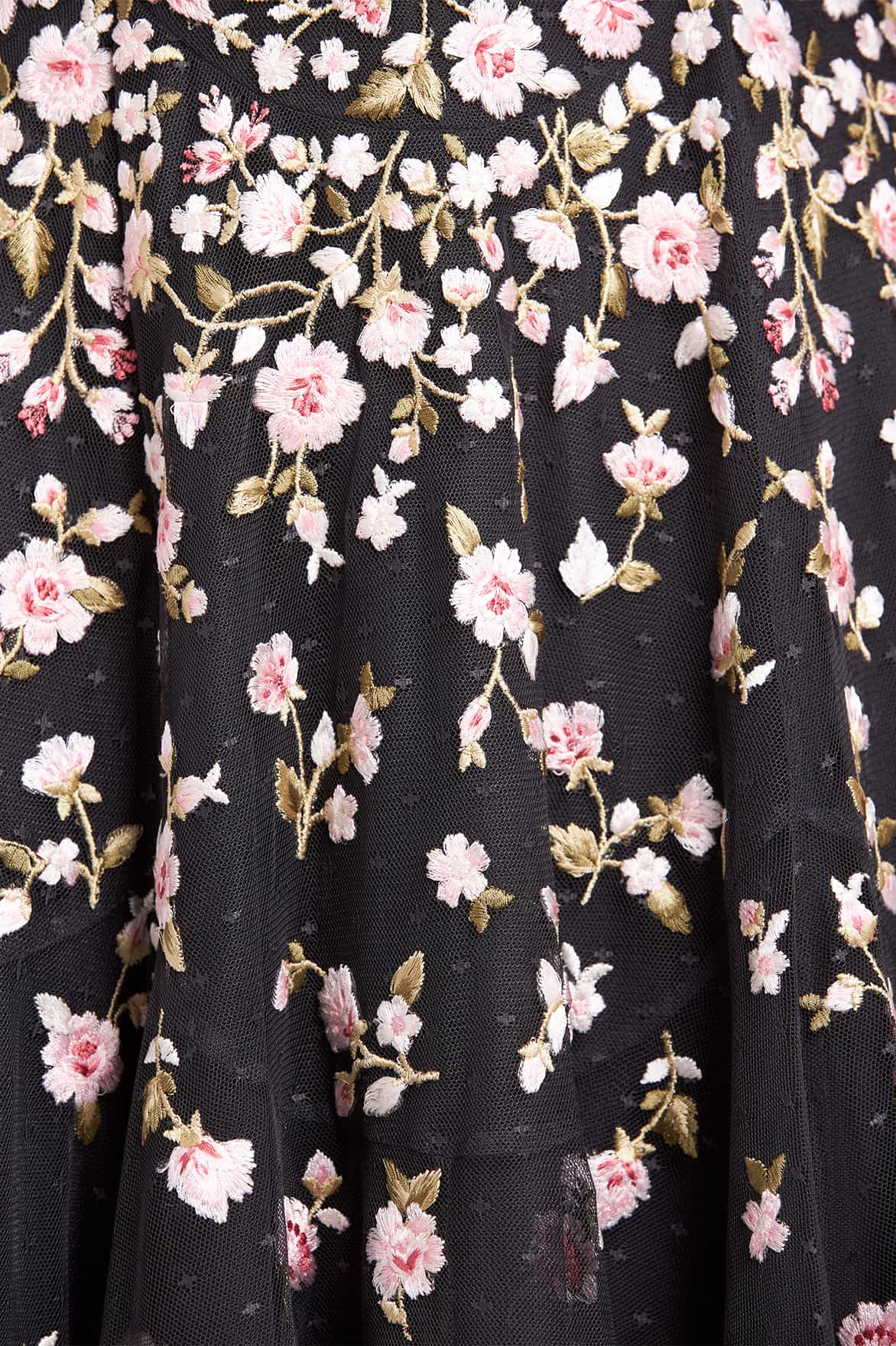 Sylvia Rose Round Neck Ankle Gown