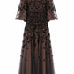 Sylvia Rose Round Neck Ankle Gown
