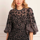 Sylvia Rose Round Neck Ankle Gown
