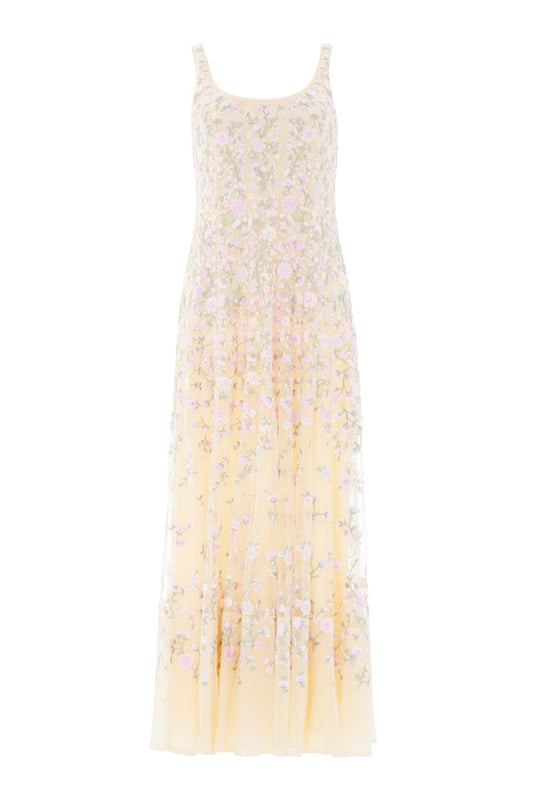 Sylvia Rose Scoop Neck Ankle Gown