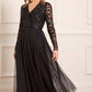 Tempest V-Neck Bodice Ankle Gown