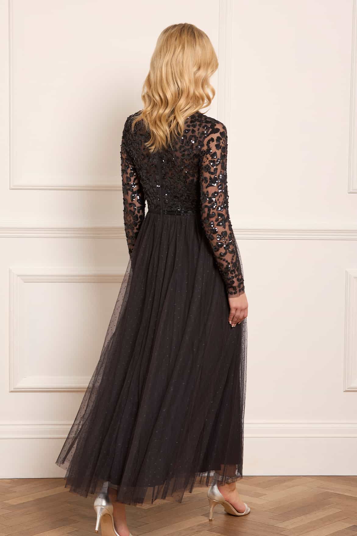 Tempest V-Neck Bodice Ankle Gown