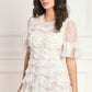 Trailing Floral Round Neck Ballerina Dress