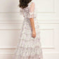 Trailing Floral Round Neck Ballerina Dress