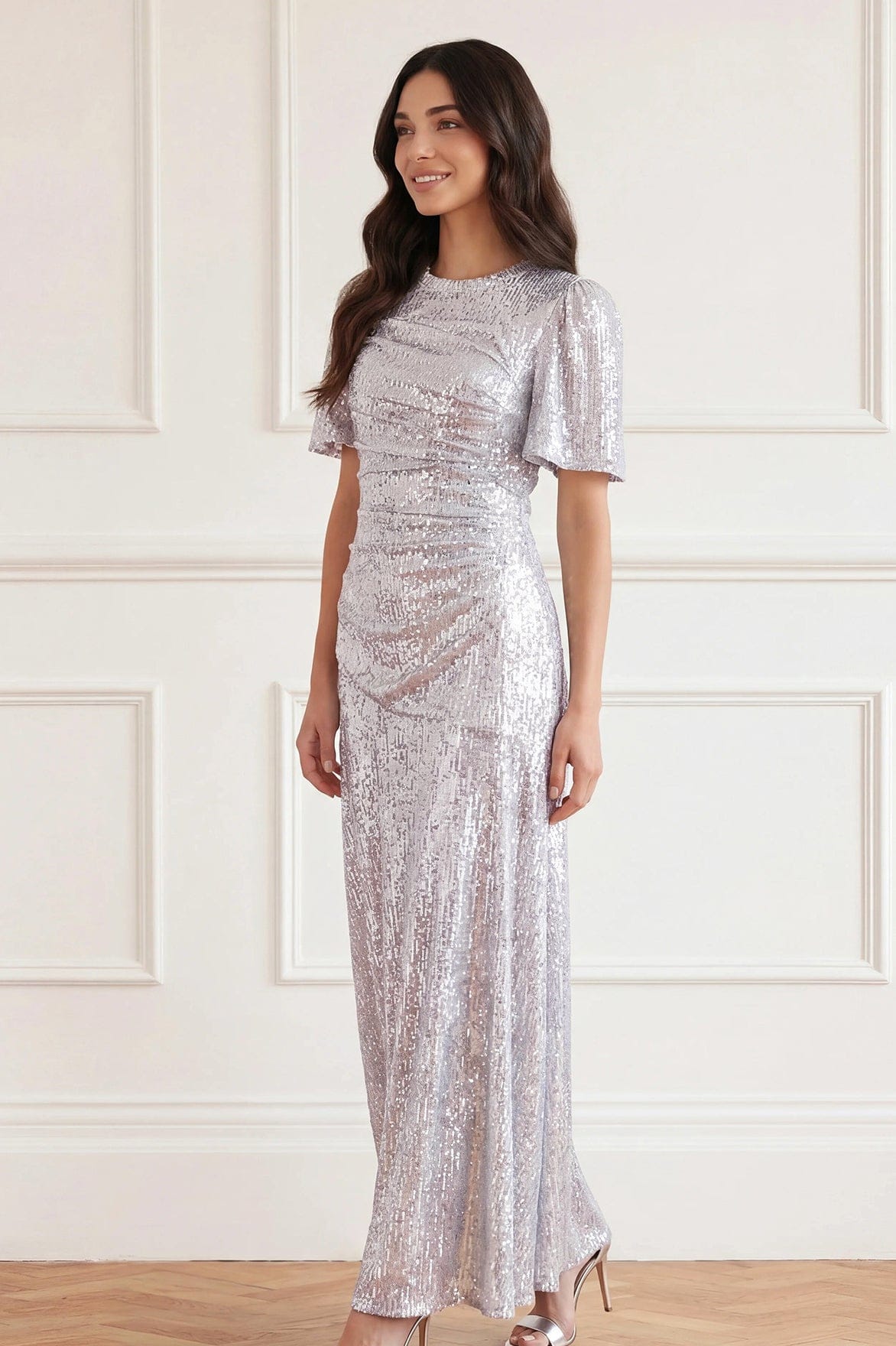 Valentina Round Neck Gown
