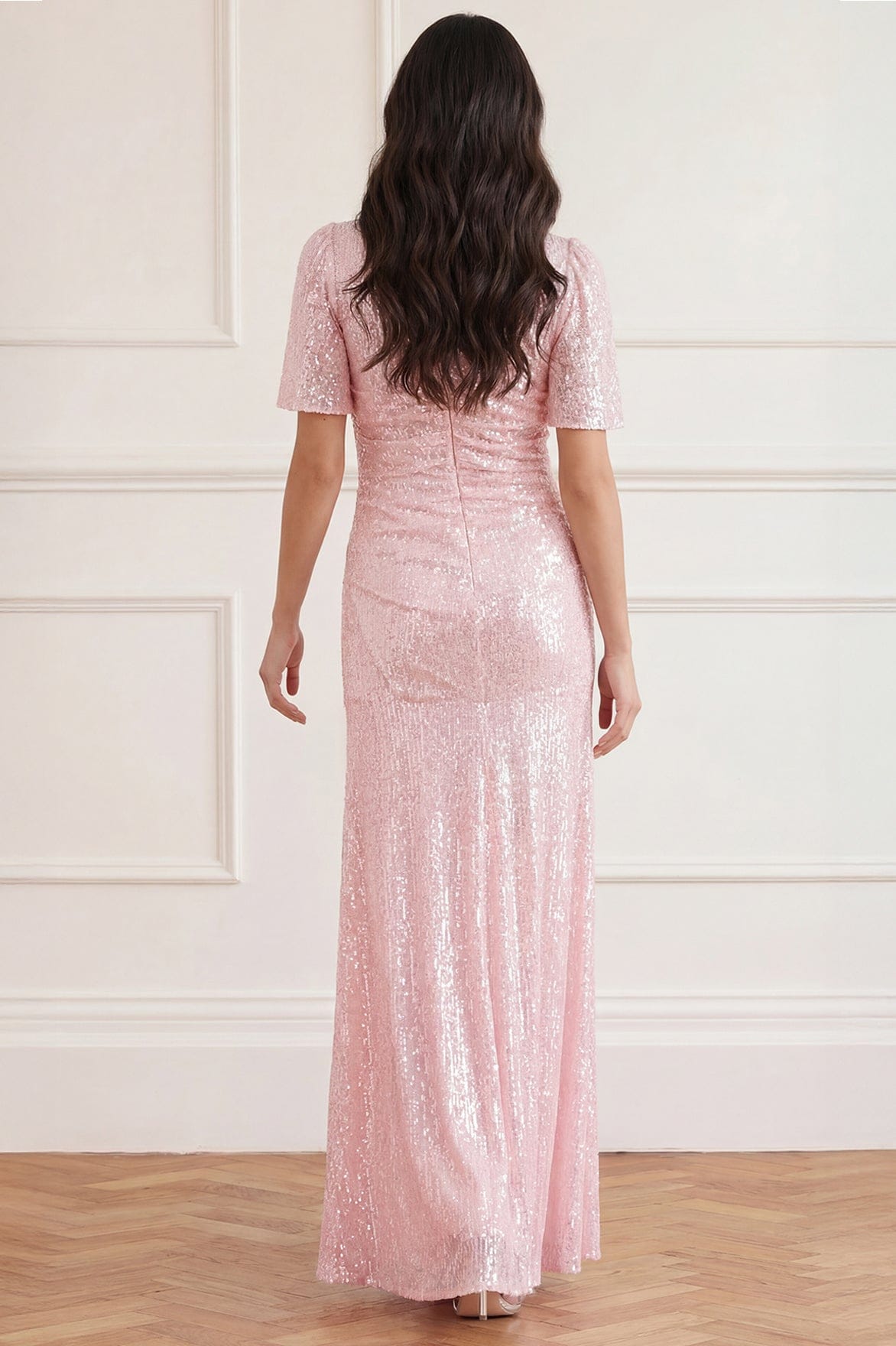 Valentina Round Neck Gown