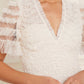 Verity Ruffle V-Neck Gown