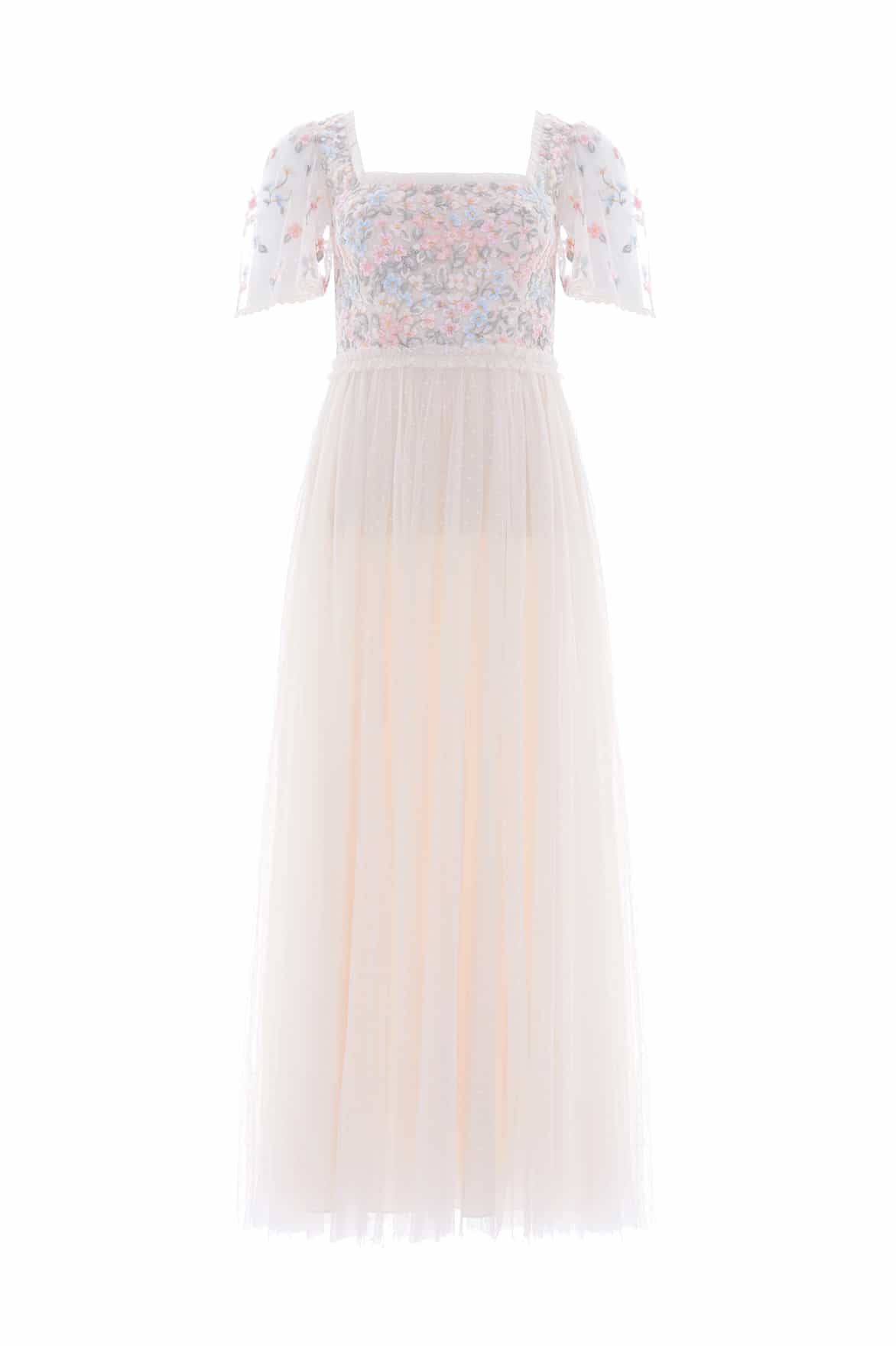 Versailles Ditsy Bodice Ankle Gown