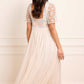 Versailles Ditsy Bodice Ankle Gown