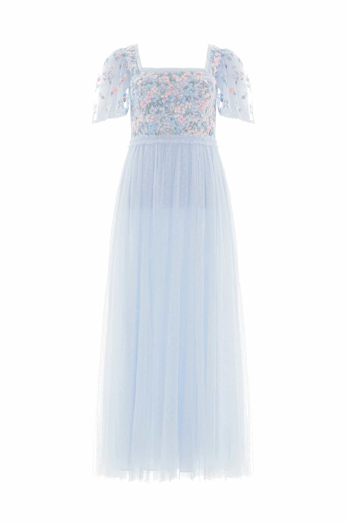 Versailles Ditsy Bodice Ankle Gown