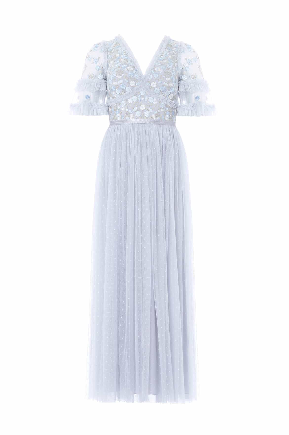 Wildflower Ditsy Bodice Ankle Gown