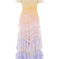 Wild Rose Ombre Short Sleeve Gown