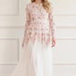 Wisteria Dot Long Sleeve Gown