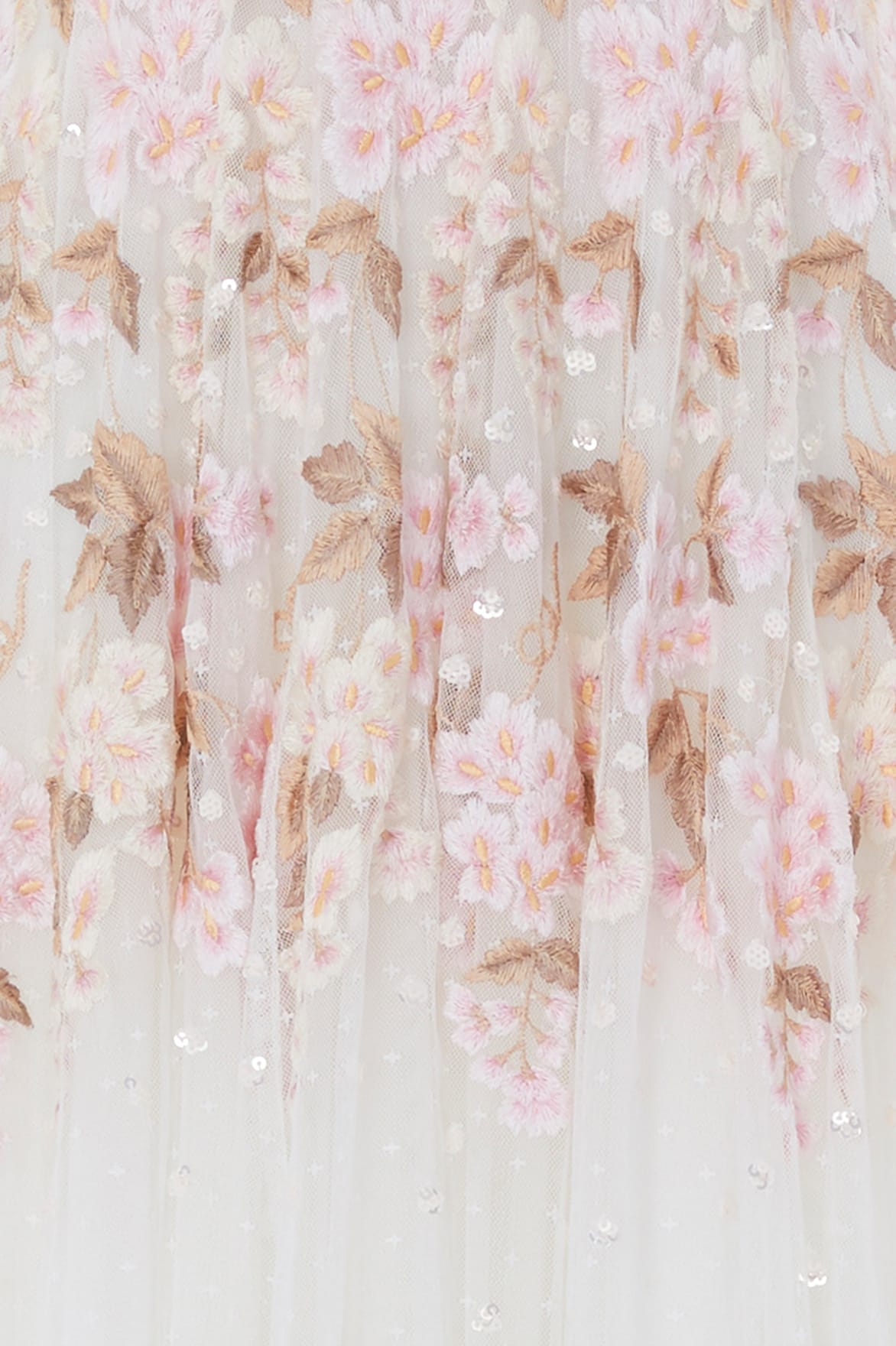Wisteria Dot Long Sleeve Gown