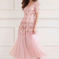 Wisteria Dot Short Sleeve Ballerina Dress