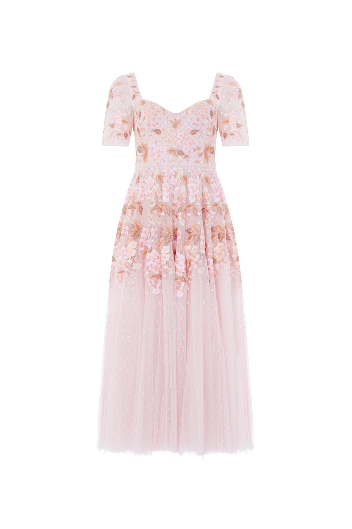 Wisteria Dot Short Sleeve Ballerina Dress