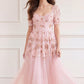 Wisteria Dot Short Sleeve Ballerina Dress