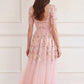 Wisteria Dot Short Sleeve Ballerina Dress
