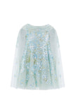 Wisteria Sequin Cape Kids Dress