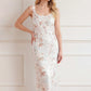 Wisteria Shimmer Georgette Ankle Gown