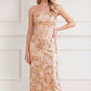 Wisteria Shimmer Georgette Ankle Gown