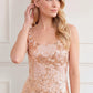 Wisteria Shimmer Georgette Ankle Gown