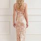Wisteria Shimmer Georgette Ankle Gown