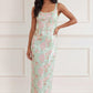 Wisteria Shimmer Georgette Ankle Gown